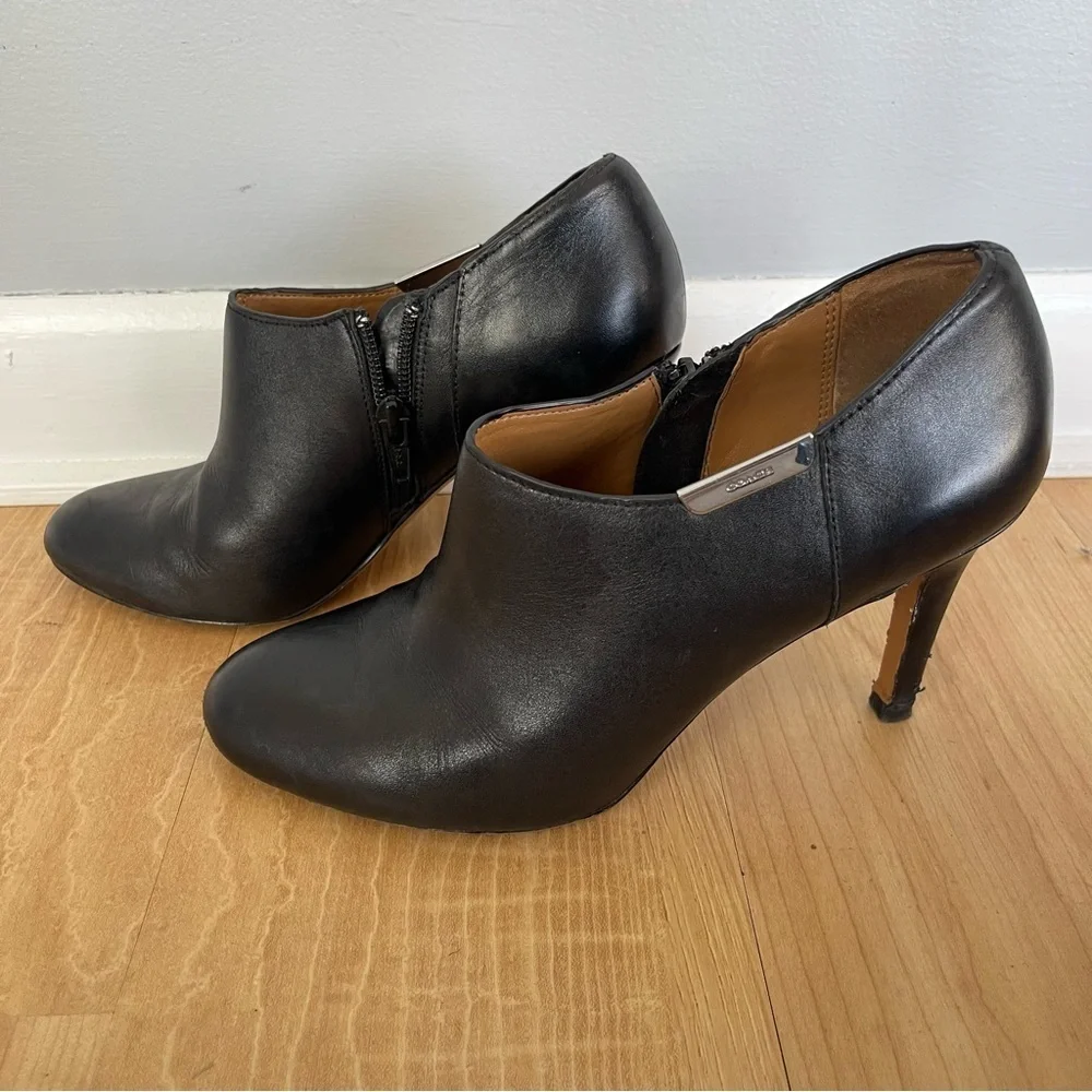 Coach Black Ankle Booties
